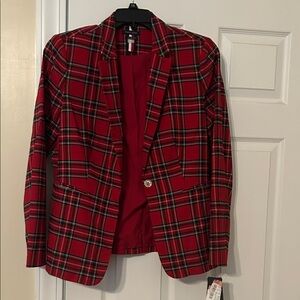 Tommy Hilfiger Red Checkered Jacket-NWT